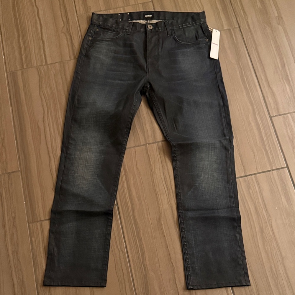 Hudson Jeans Men's Dark Gray Straight Jeans